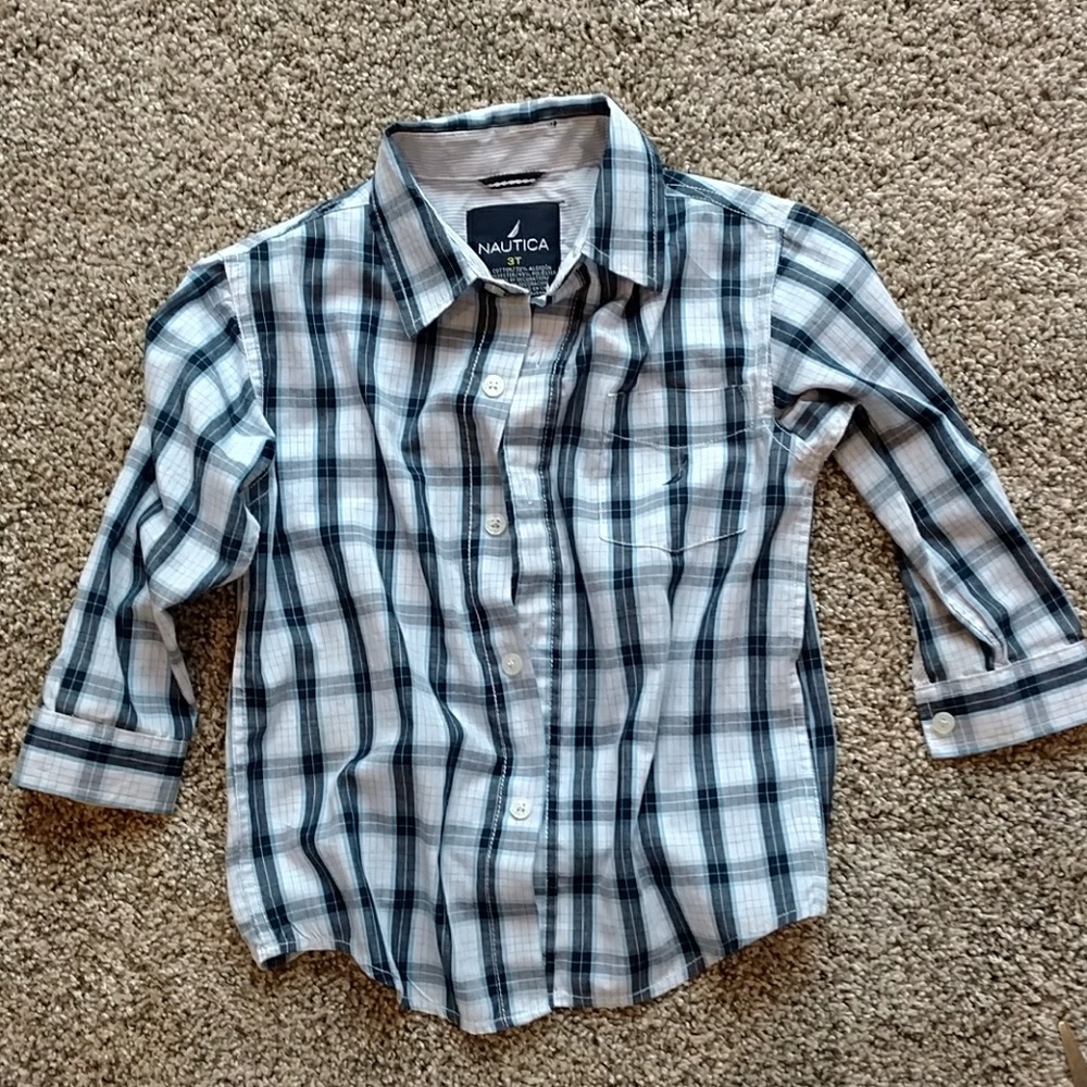 Nautica boys 3T button up shirt